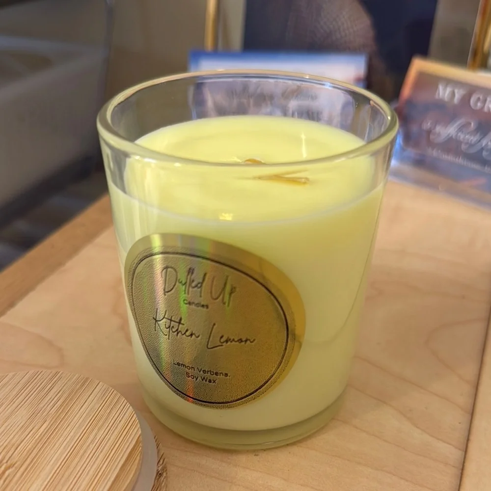 9oz Kitchen Lemon Scented Soy Wax Candle - Picture 4 of 4